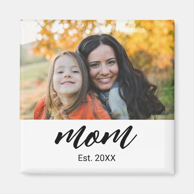 Mum Established Photo Gift  Magnet (Front)