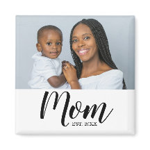 Mum Established Photo Gift Magnet