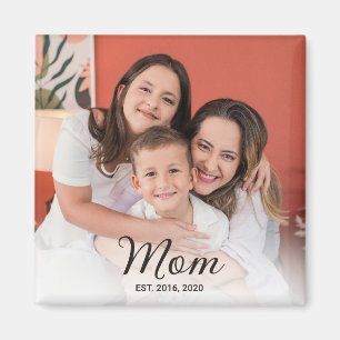 Mum Established Photo Gift Magnet