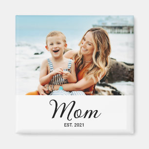 Mum Established Photo Gift Magnet