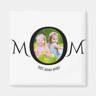 Mum Established Photo Gift Magnet