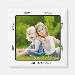 Mum Established Photo Gift Magnet