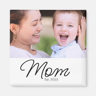 Mum Established Photo Gift Magnet