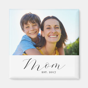 Mum Established Photo Gift Magnet