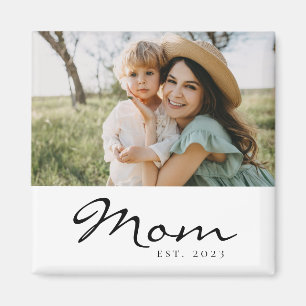 Mum Established Photo Gift Magnet