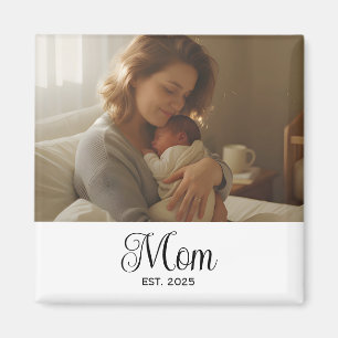Mum Established Photo Gift Magnet