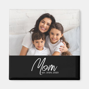 Mum Established Photo Gift Magnet
