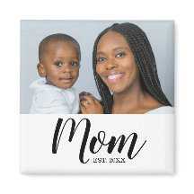 Mum Established Photo Gift Magnet