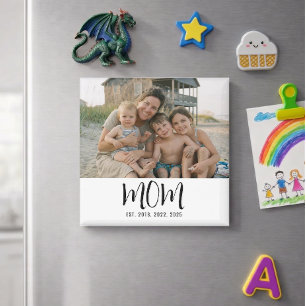 Mum Established Photo Gift Magnet