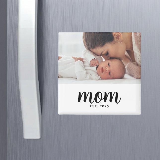 Mum Established Photo Gift Magnet (Creator Uploaded)
