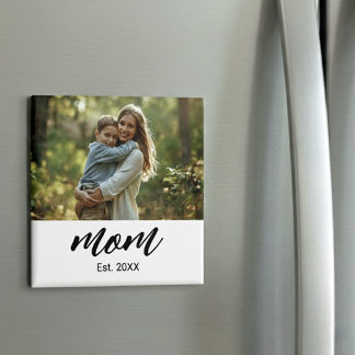 Mum Established Photo Gift Magnet
