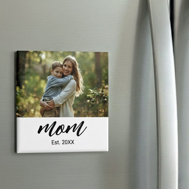 Mum Established Photo Gift  Magnet (Creator Uploaded)