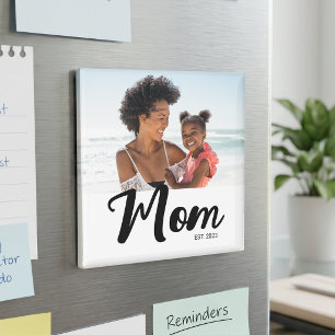 Mum Established Photo Gift Magnet