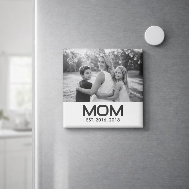 Mum Established Photo Gift  Magnet (Creator Uploaded)