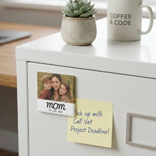 Mum Established Photo Gift Magnet