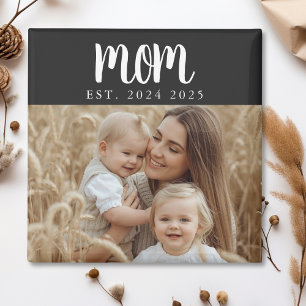 Mum Established Photo Gift Magnet