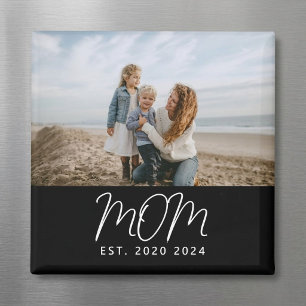 Mum Established Photo Gift Magnet