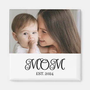 Mum Established Photo Gift Magnet
