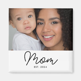 Mum Established Photo Gift Magnet