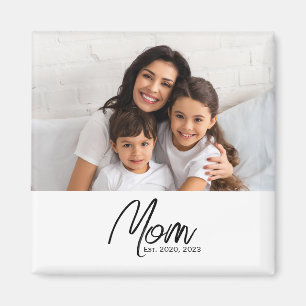 Mum Established Photo Gift Magnet
