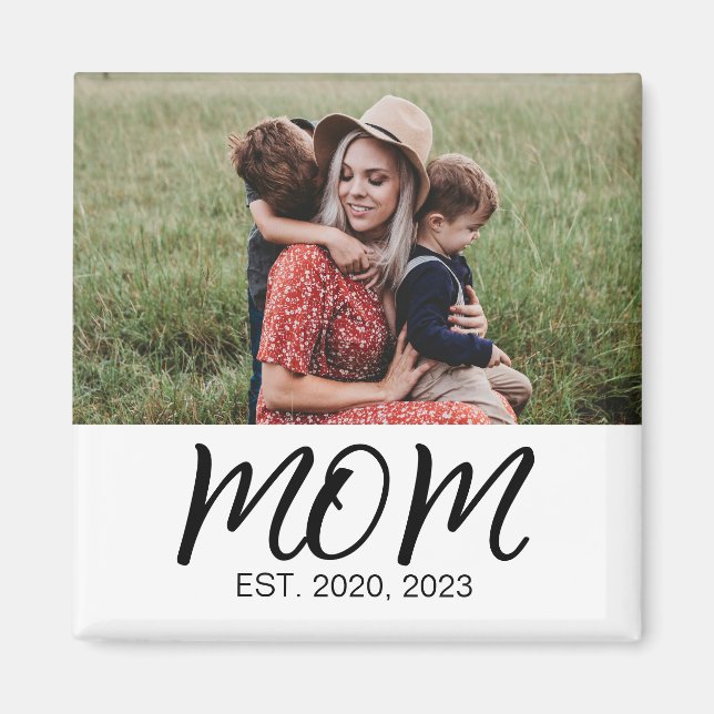 Mum Established Photo Gift  Magnet (Front)
