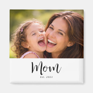 Mum Established Photo Gift Magnet