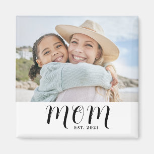 Mum Established Photo Gift Magnet