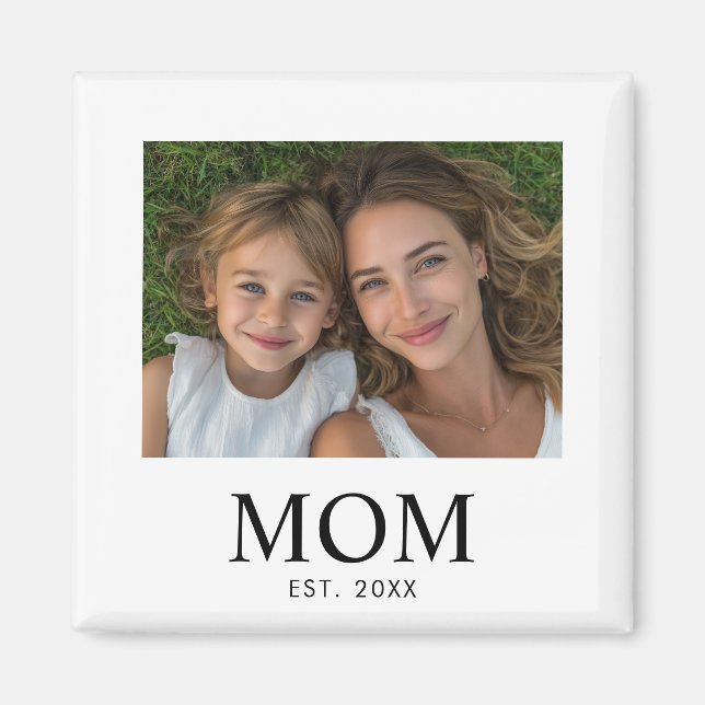 Mum Established Photo Gift  Magnet (Front)
