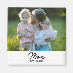 Mum Established Photo Gift Magnet