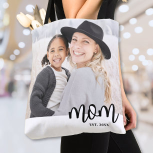 Mum Established Photo Gift Tote Bag