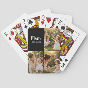 Mum Established Photo Keepsake Playing Cards