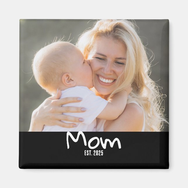 Mum Established Photo Magnet (Front)