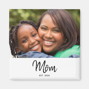 Mum Established Photo Modern Unique Gift Magnet
