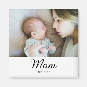 Mum Established Photo Mother’s Day Magnet