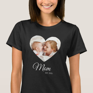 *Mum Established Photo Mother's Day Gift T-Shirt