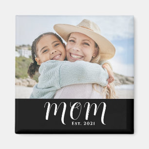 Mum Established Photo Mother's Day Magnet