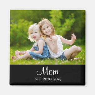Mum Established Photo Mother's Day Magnet