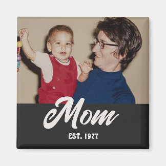 Mum Established Photo Mother's Day Magnet