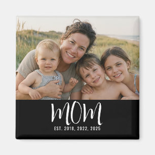Mum Established Photo Mother's Day Magnet