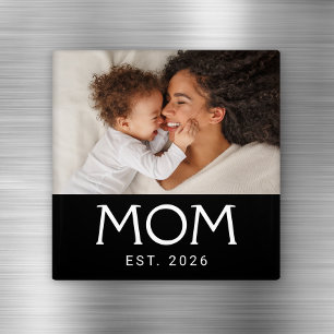 Mum Established Photo Mother's Day Magnet