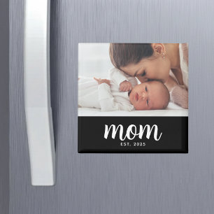 Mum Established Photo Mother's Day Magnet