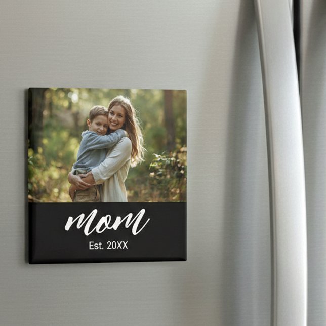 Mum Established Photo Mother's Day Magnet (Creator Uploaded)
