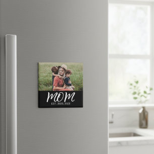 Mum Established Photo Mother's Day Magnet