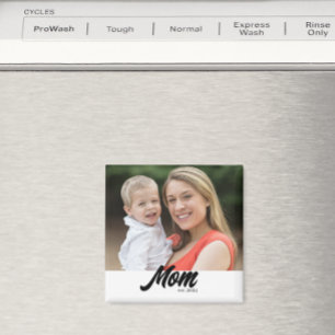 Mum Established Photo Mother's Day Magnet