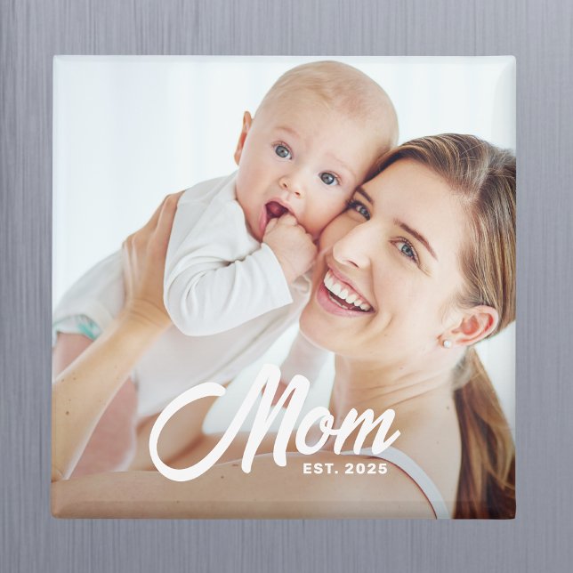 Mum Established Photo Mother's Day Magnet (Creator Uploaded)