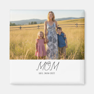 Mum Established Photo Mother's Day Magnet