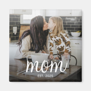 Mum Established Photo Mother's Day Magnet