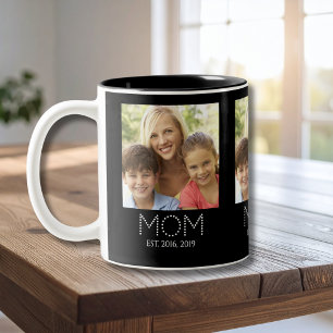 Mum Established Photo Two-Tone Coffee Mug