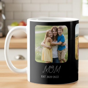 Mum Established Script 3 Photo Coffee Mug