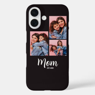 Mum Established Script Black 3 Photo  iPhone 16 Case